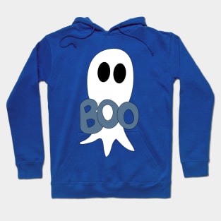 Cute Halloween ghost cartoon with BOO text Hoodie